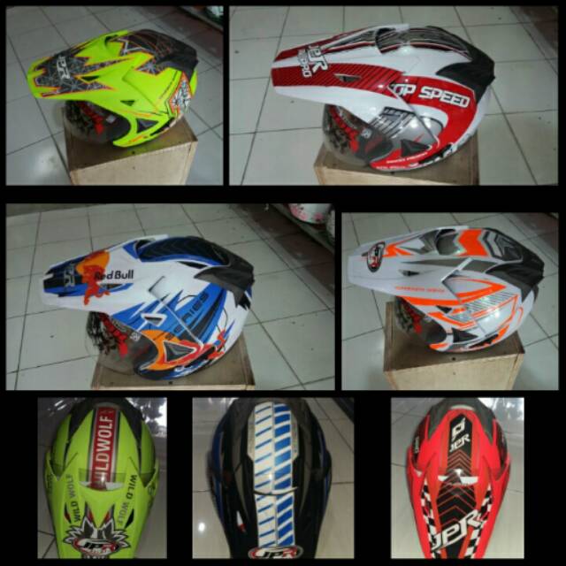 Helm Jpr motif semi cross