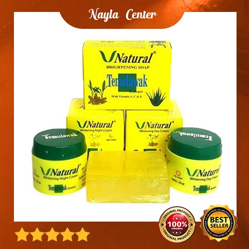 Temulawak V Natural / Paket Cream Temulawak V Natural Original / Bisa Pilih