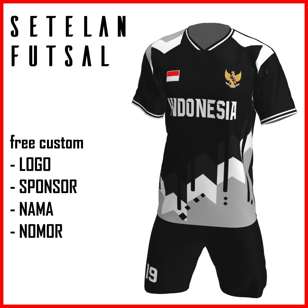 Bikin Jersey Futsal Custom Printing , Baju Kaos Jersey Setelan