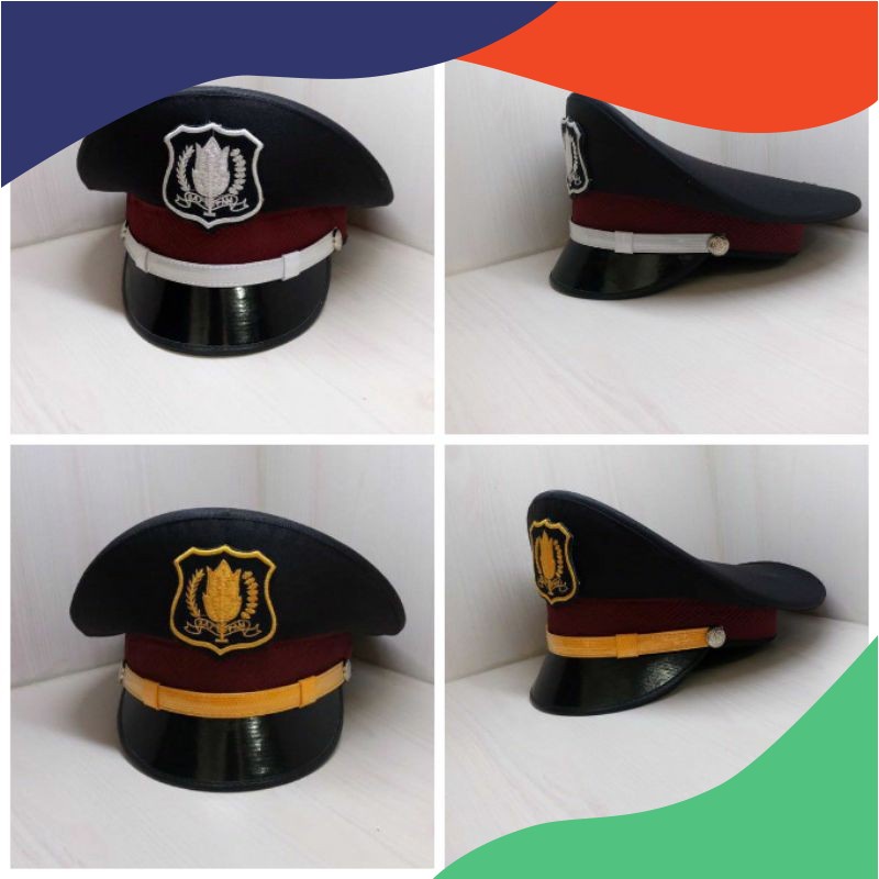 Topi pet PDH security satpam gada pratama dan gada madya