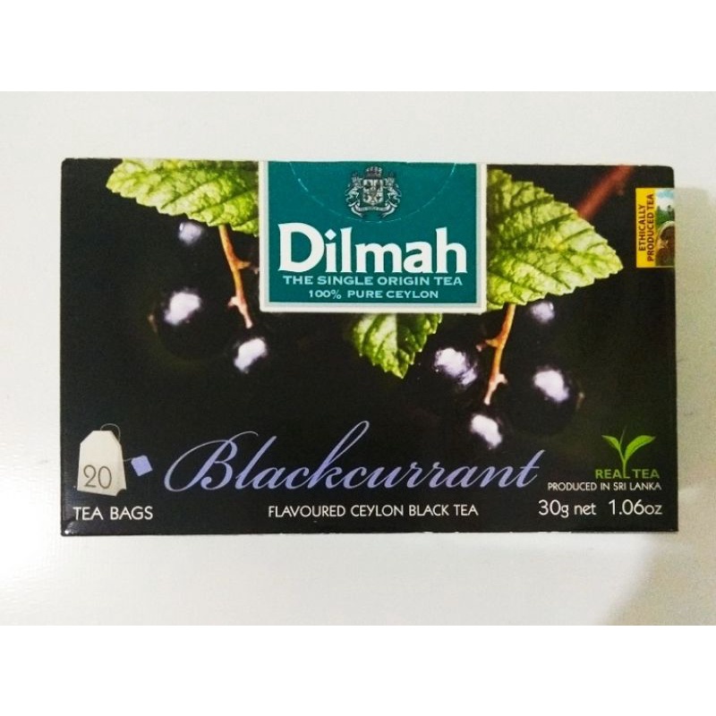 

Dilmah Blackcurrant No Envelope Teh Hitam Celup Halal 20 Sachet x 1.5 GR