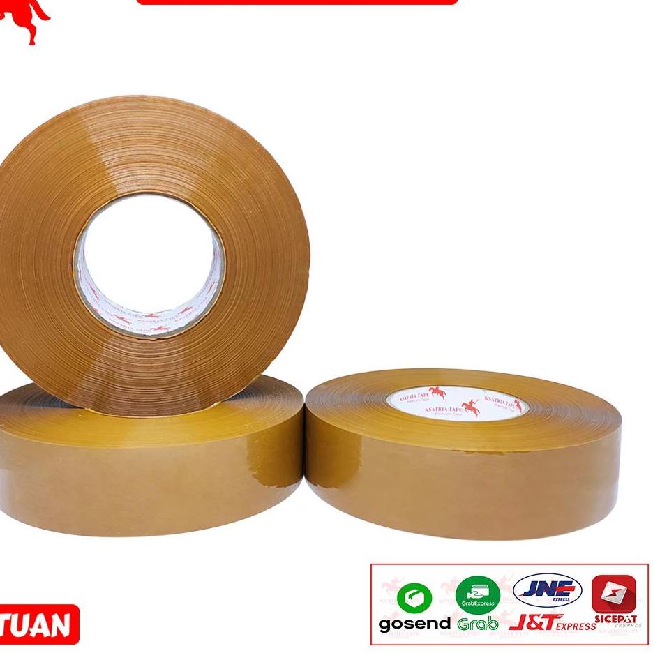 

(X39) Lakban OPP Tape / Lakban Coklat KSATRIA Tape 500 Yard -Pcs produck vyralral