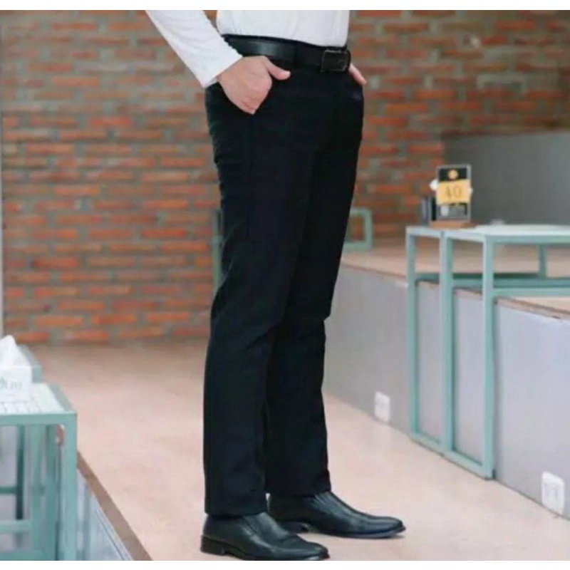 CELANA KANTOR FORMAL PRIA SLIMFIT BAHAN DASAR KAIN WOLL KUALITAS
