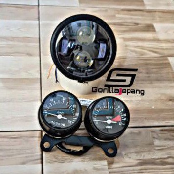 lampu depan led maker set speedometer RPM japstyle custom GL TIGER Scorpio