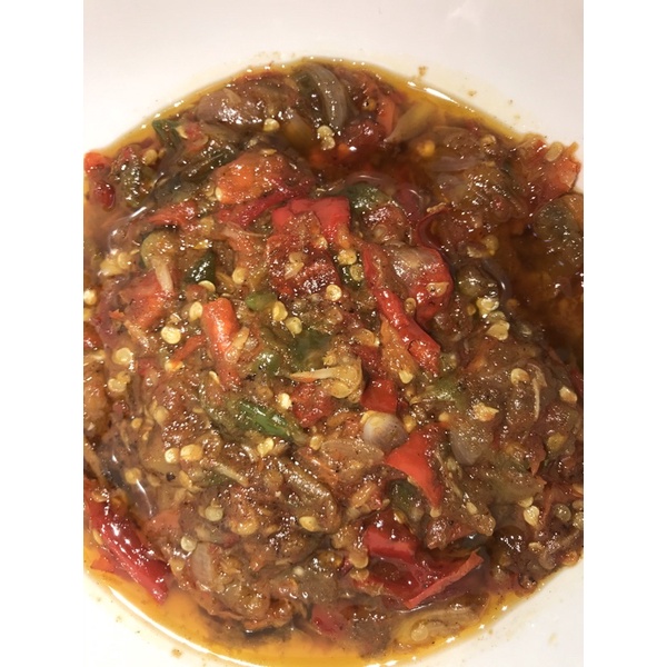 

Sambal (Fresh, Homemade) pelengkap Ayam Goreng Tulang Lunak