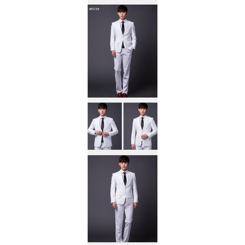 SETELAN BLAZER PRIA / JAS NIKAH RESMI FULL WHITE 4IN1 SLIMFIT ORIGINAL NIKAYU LENGKAP FULL FURING