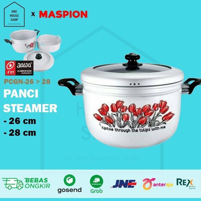 Panci Steamer Dandang Kukusan Aluminium 30 cm Maspion Pancaguna