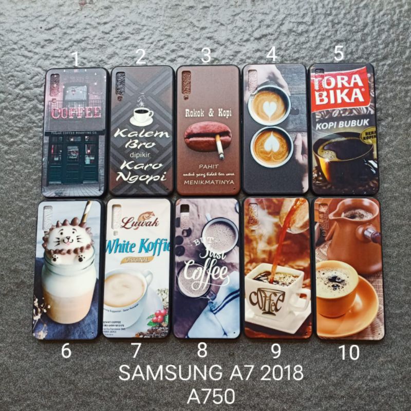 Case gambar Samsung A750 . A7 2018 motif cowok ( 3 motif ) soft softcase softshell silikon cover casing kesing housing