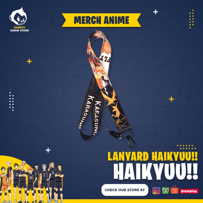 

Murah Kalung Id Card Holder Tali Gantungan Handphone - Lanyard Haikyuu!! Hemat