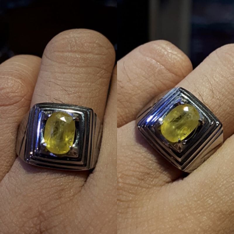 CINCIN YELOW SAFIR CINCIN PRIA MEWAH