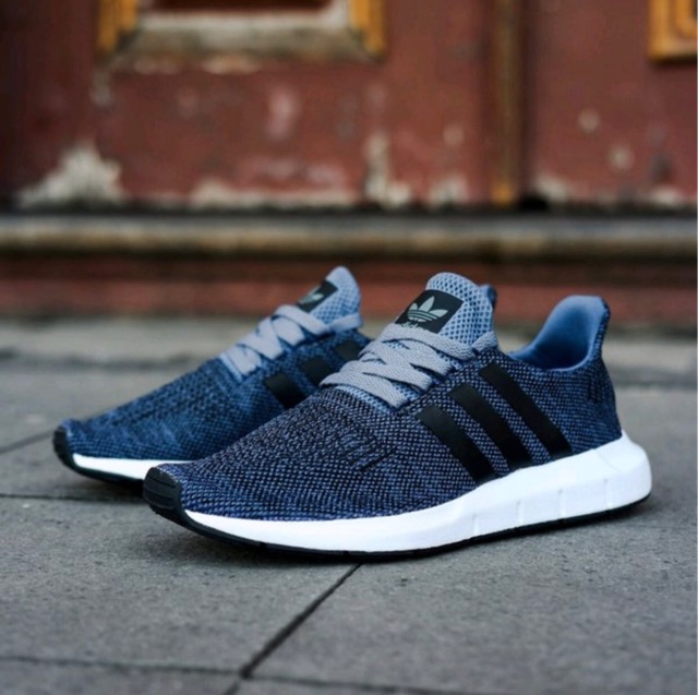 navy blue adidas swift run