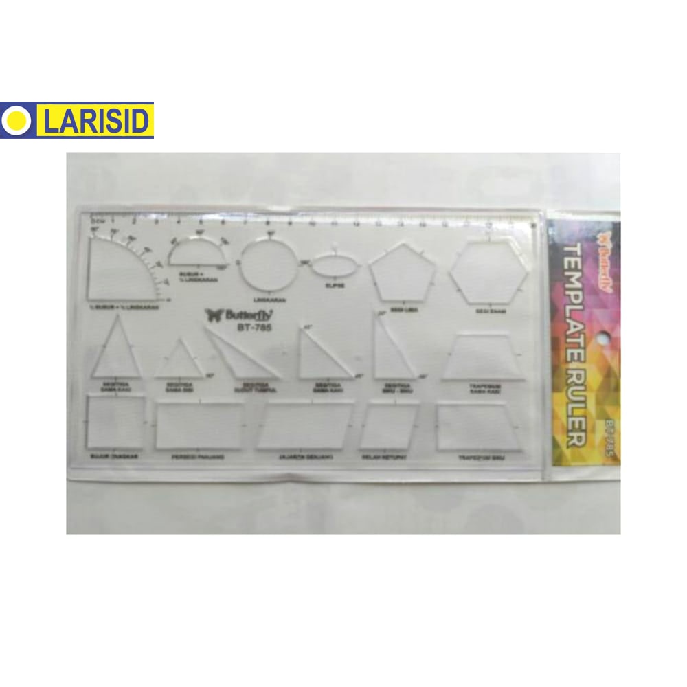 

PENGGARIS BUTTERFLY BT-785 ANEKA BENTUK BANGUN MATEMATIKA