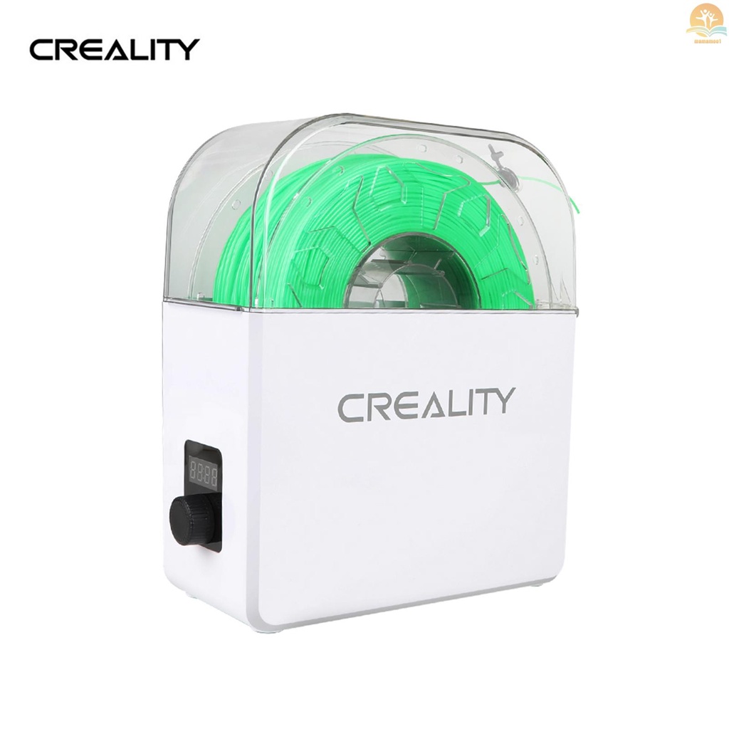 Original Creality 3D Printer Filament Dry Box Printing Filament Dryer Storage Box Spool Holder Time Adjustment LCD Display Dust-proof Moisture-proof for 1Kg Filament Printing Material Protection