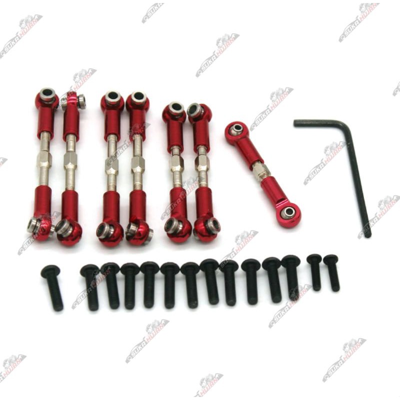 LC Racing 1/12 1/14 Steering Link Rod End Turnbuckle Set Metal Aluminium Option Linkage