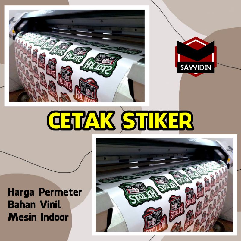 Jual Jasa Cetak Stiker Mesin Indoor - Custom Cetak Stiker | Shopee ...