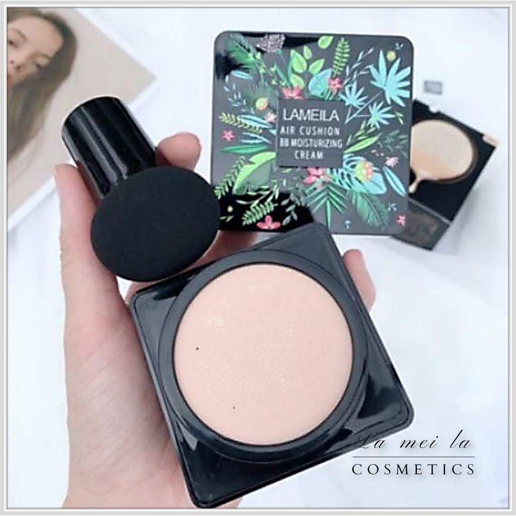 Lameila Mushroom Head Air Cushion CC Cream Moisturizing Rumah Cantik Foundation Yang Membuat Wajah Lebih Cerah Dan Tahan Lama Ketika Di Aplikasikan Ke Wajah