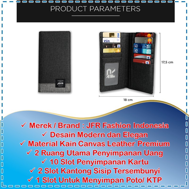 DOMPET PRIA PANJANG BRANDED