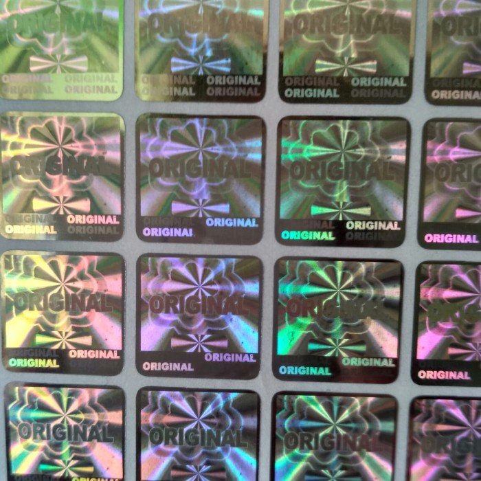 

stiker hologram original kotak 1.5cm