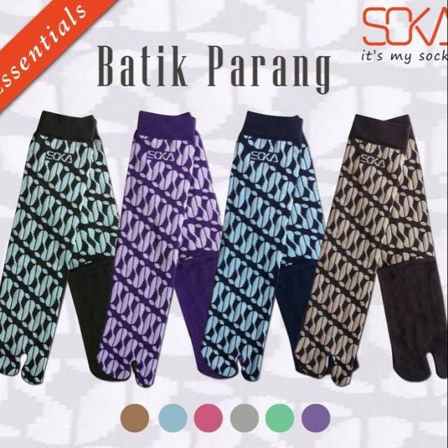 Kaos kaki soka essential batik parang