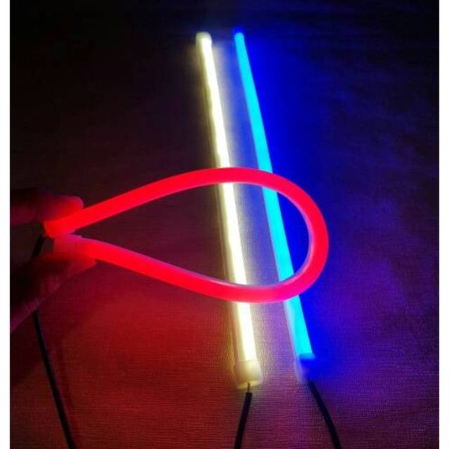 LAMPU ALIS 30 CM - FLEKSIBEL - NEON - VARIASI LAMPU UNIVERSAL MOTOR MOBIL