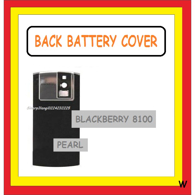 TUTUP BATRE BELAKANG BACK COVER CASSING CASING KESING BLACKBERRY BB 8100 PEARL BLACK ORI 700703