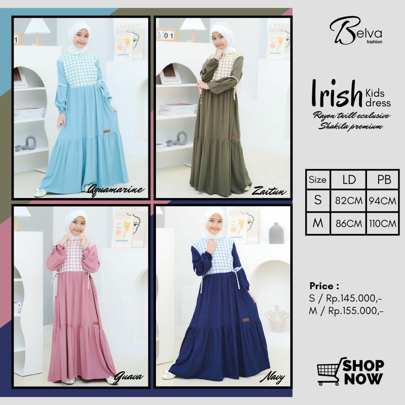 IRISH KIDS DRESS by Belva Fashion