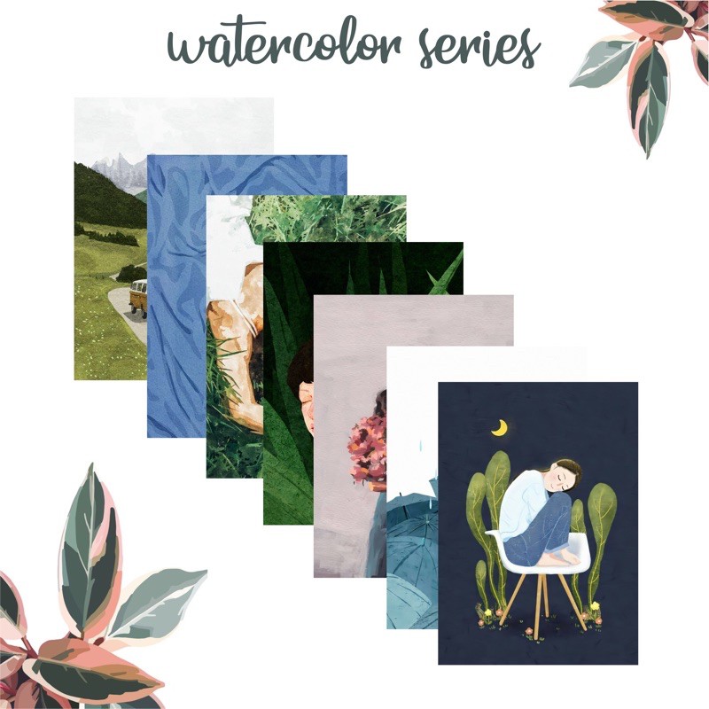 

[READY] Poster A4 watercolor aesthetic MURAH!!!