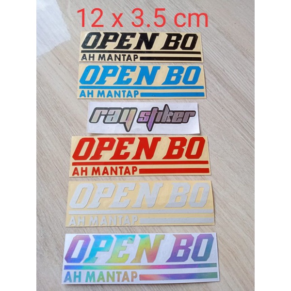 STIKER CUTTING OPEN BO