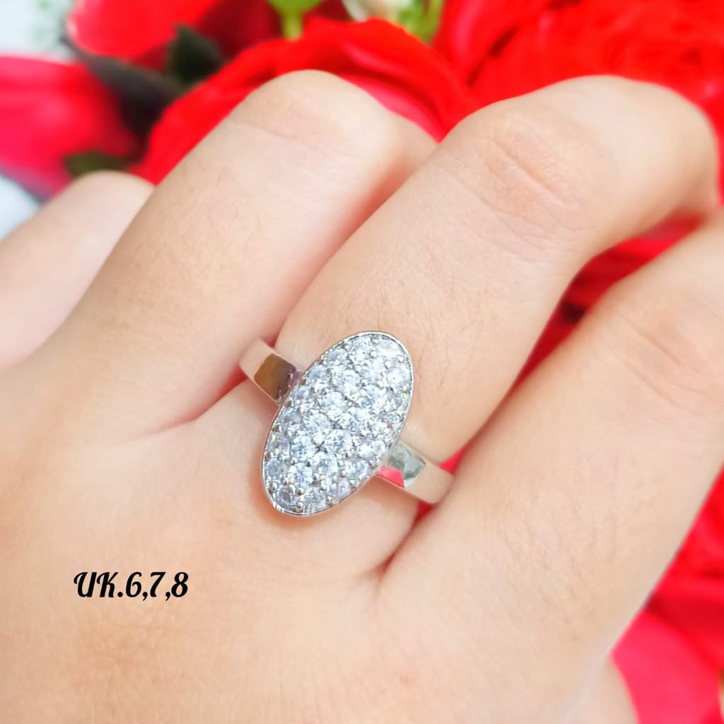Gelang TITANIUM Dewasa Milano kaca+ cincin permata silver&amp;Gold permata zircon perhiasan Korea anti karat