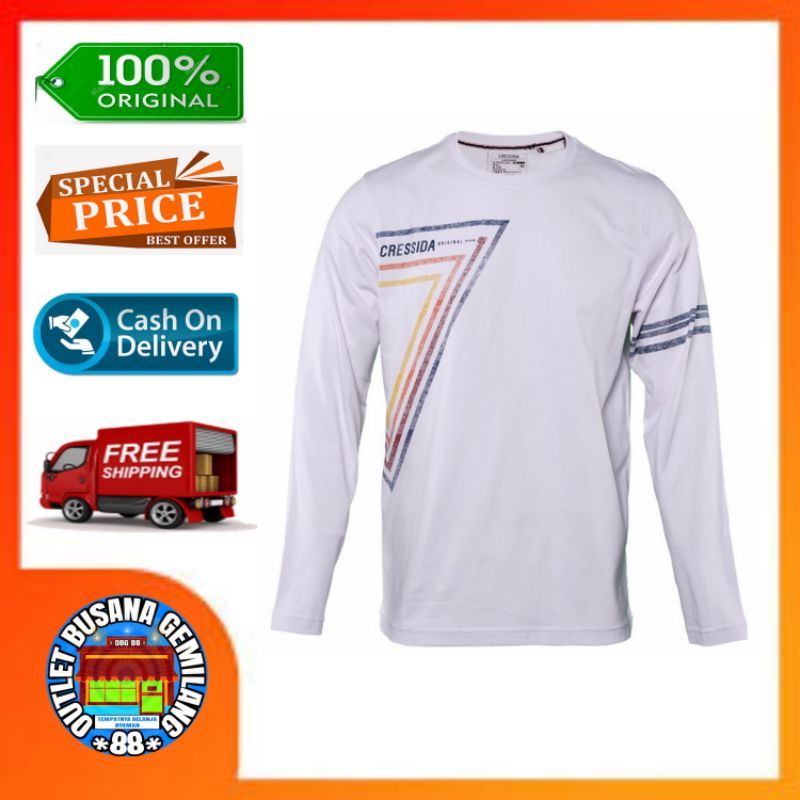Cressida Original Kaos pria Lengan Panjang Kaos Cresida Kaos Cressida pria Torcm.702010 TEEN