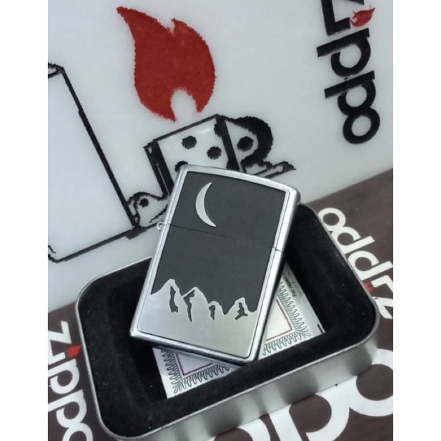 ZIPPO ORIGINAL USA MARLBOR MOON NEW DOUBLE STAMP RARE/LANGKA