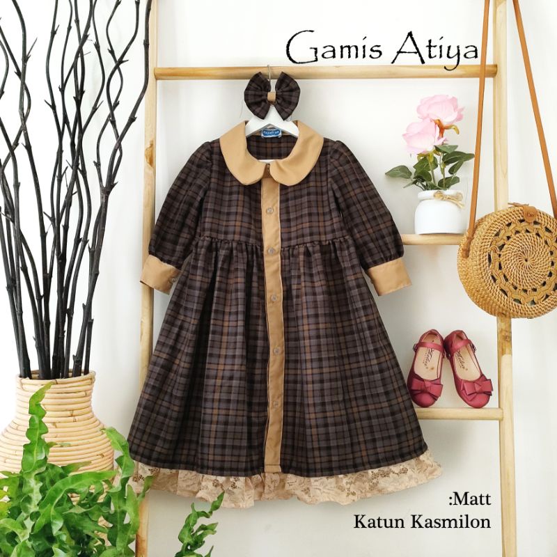 GAMIS ANAK & DEWASA / COUPLE MOMS KIDS / GAMIS ATIYA