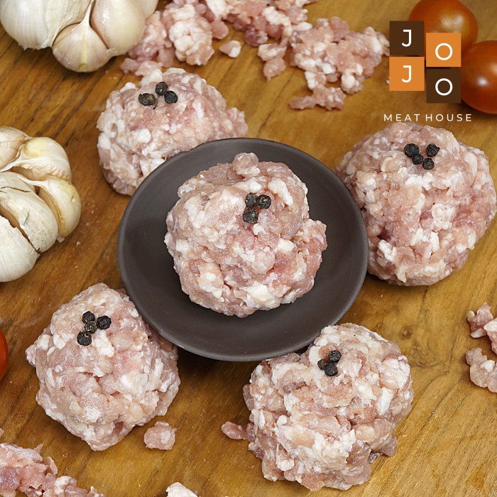 

CINCANG KAPSIM DAGING BABI MINCED GILING ORGANIK PORK FROZEN 500 1 Kg