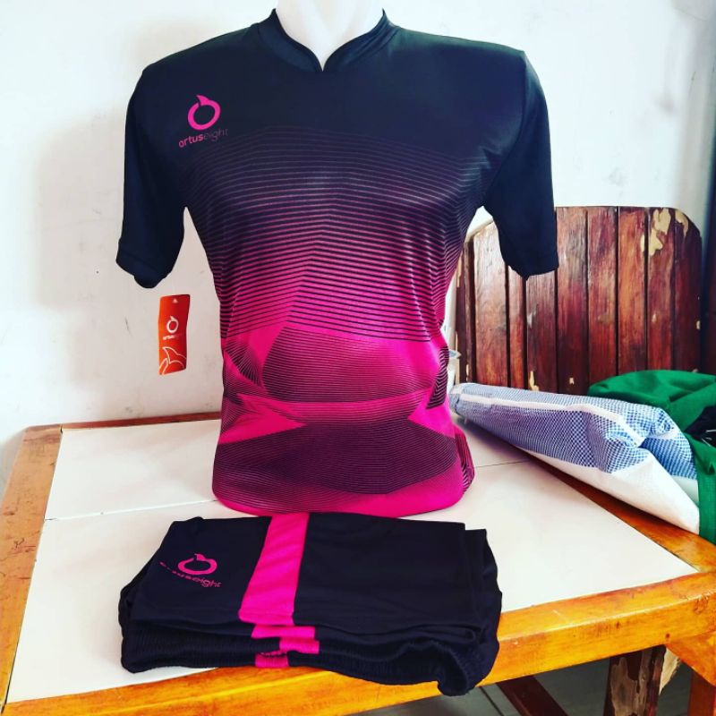 Setelan olahraga baju jersy kaos volly