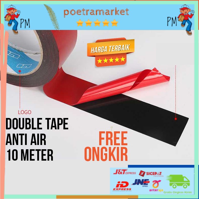 

DOUBLETIP ANTI AIR 10 METER SERBAGUNA TEMPEL TAPE KAYU BESI PLASTIK 3M DOBEL TIP DOBELTIP PEREKAT 10
