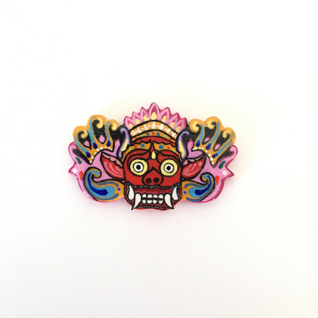 Magnet Kulkas Kayu Lukis Barong