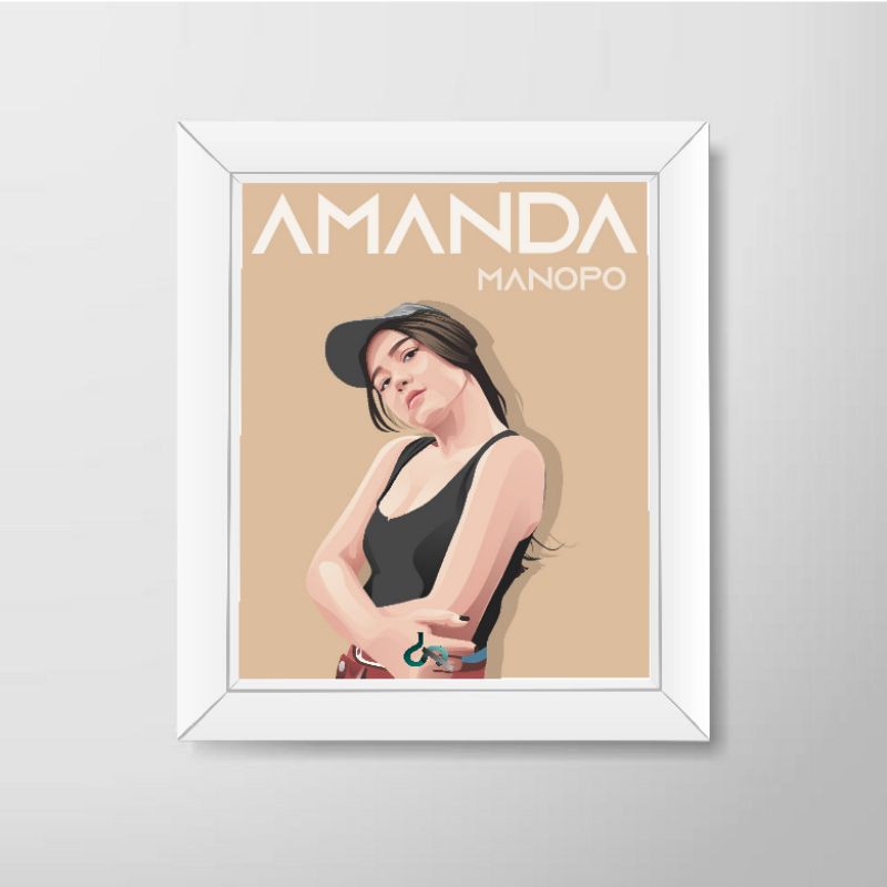 CETAK Vector Art/ Vector wajah desain ilustrasi kado hadiah ulangtahun wisuda aniversary frame 10r