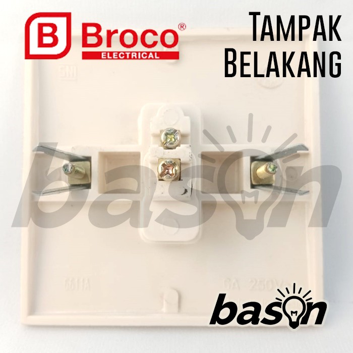 BROCO 6611 STD Single Switch - Saklar Tunggal