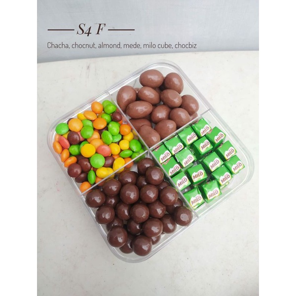 

Coklat Butir Toples Sekat 4 F