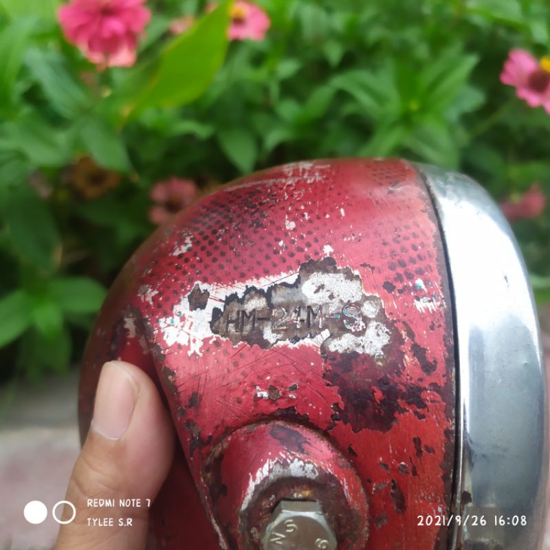 Batok lampu set reflektor headlamp oiginal Honda CB125 HM-24M-S not HM-22M-S repro sultan import cb1