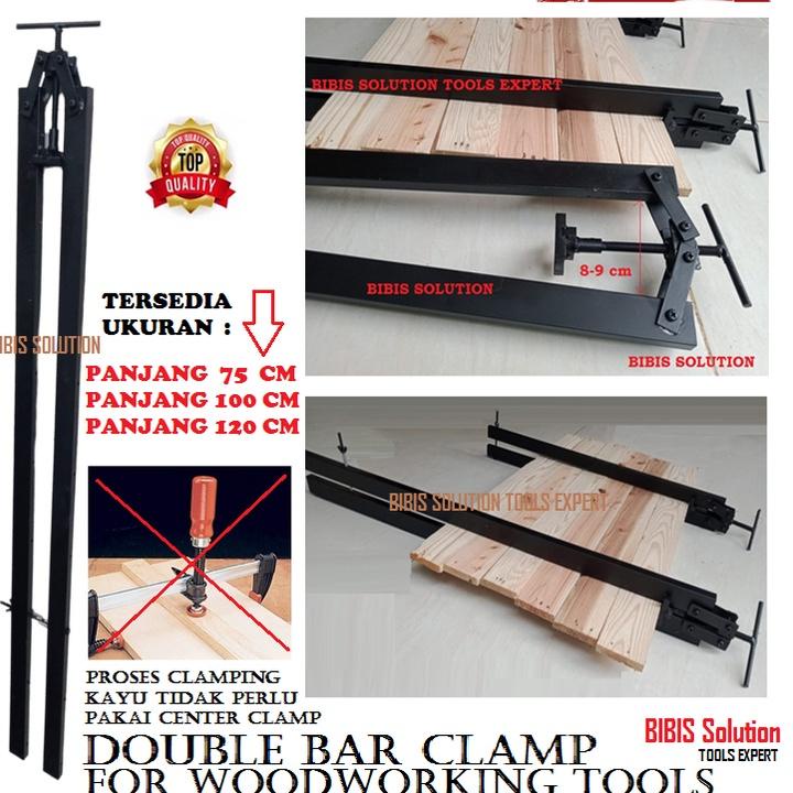 Segera Dapatkan Double Bar Clamp Alat Press Klem Catok Papan Sambung Kayu T Bar Clamp Pipe Clamp