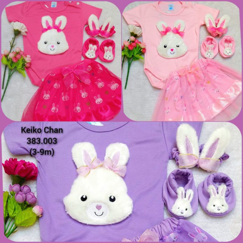 [0-12 bulan] SETELAN BAJU JUMPER ROK TUTU GOTIK SUSUN BAYI PEREMPUAN 0-12 BULAN MINNIE MOUSE / SET JUMPER ROK TUTU FREE BANDO KELINCI / SETELAN BAJU BAYI CEWEK LUCU / SETELAN JUMPER ROK TUTU SUSUN RABBIT KELINCI