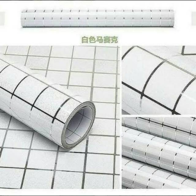WALLPAPER STIKER DAPUR ANTI MINYAK PANAS AIR