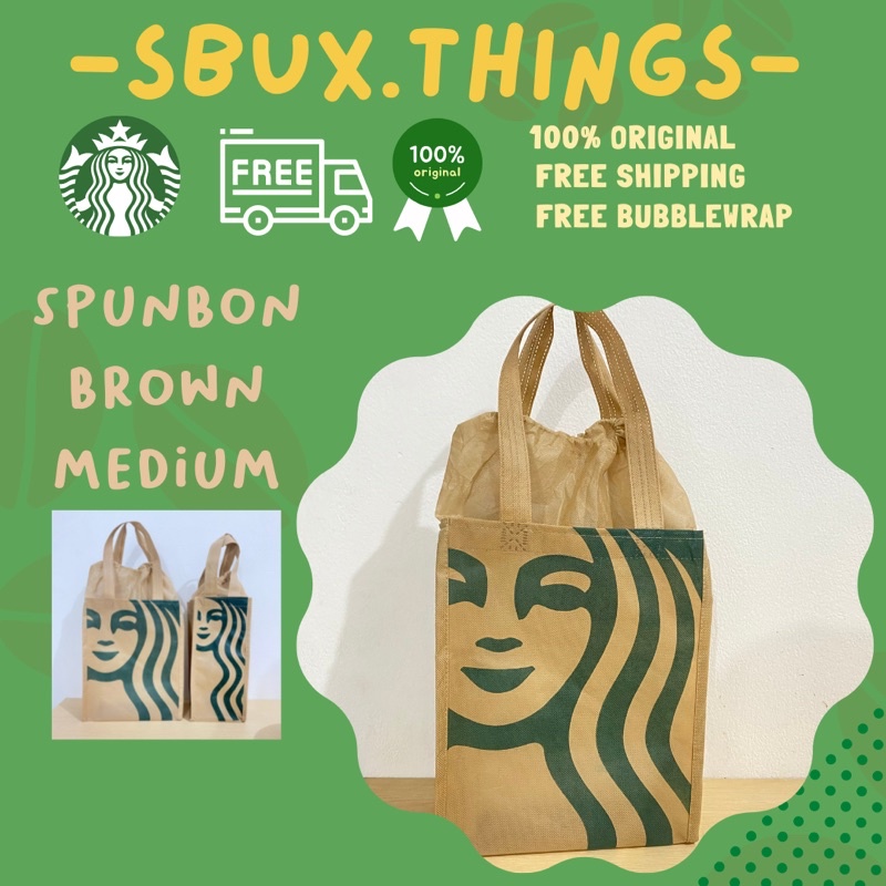 starbucks bag starbucks paperbag spunbound reuseable spunbon tas reuseable tas tote bag