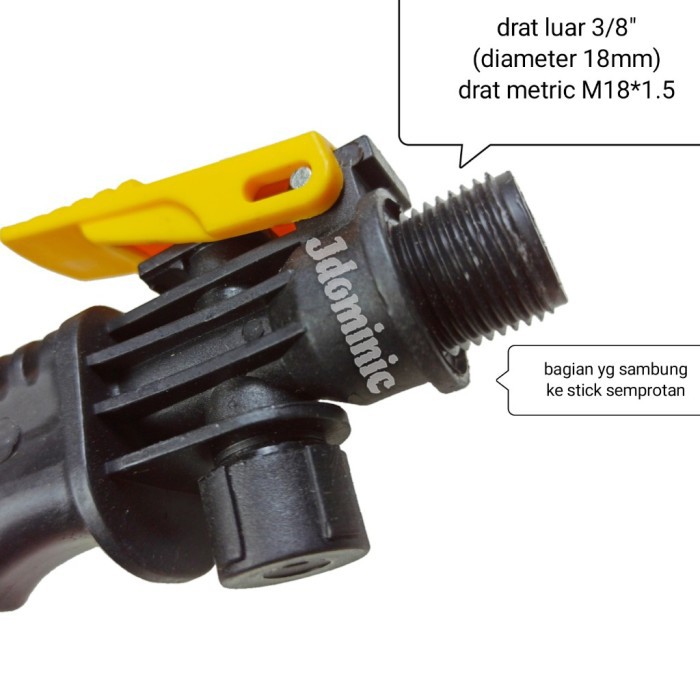 handle semprotan hama gendong handel alat sprayer baterai cas aki acu