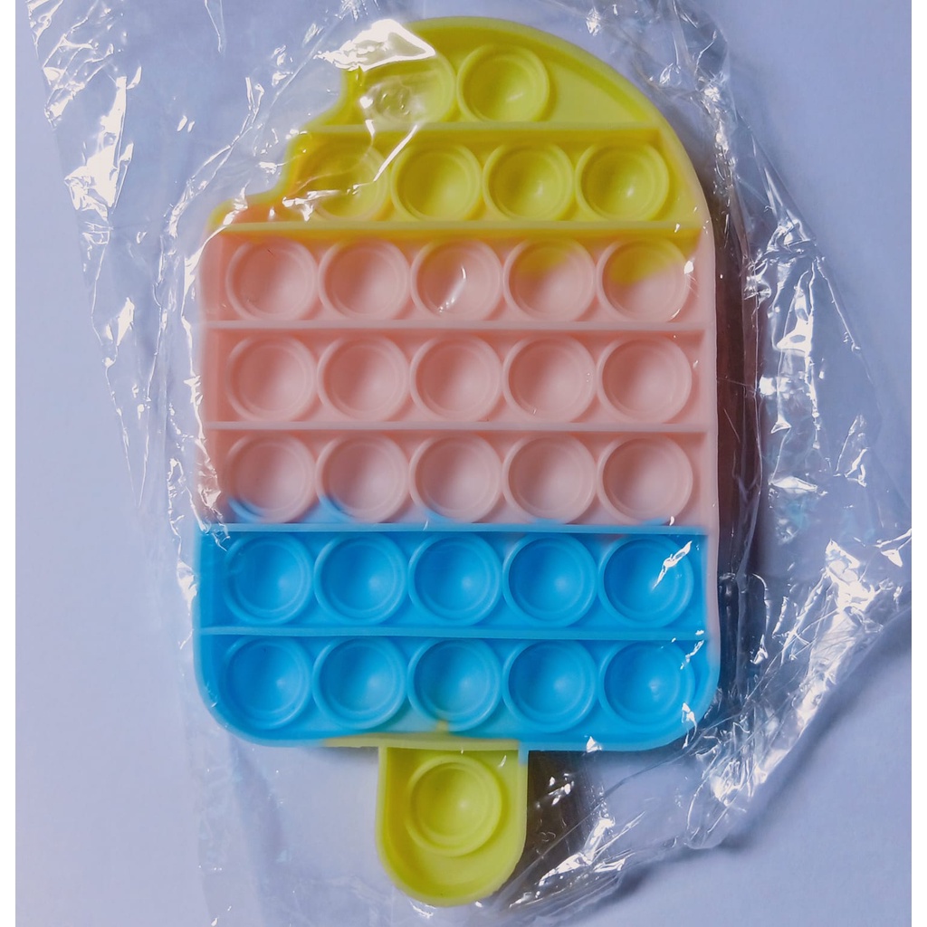 ~ PIYOSHI08 ~ Pop It Mainan Penghilang Stress Fidget Push Toys Murah MA12-ICE CREAM PASTEL