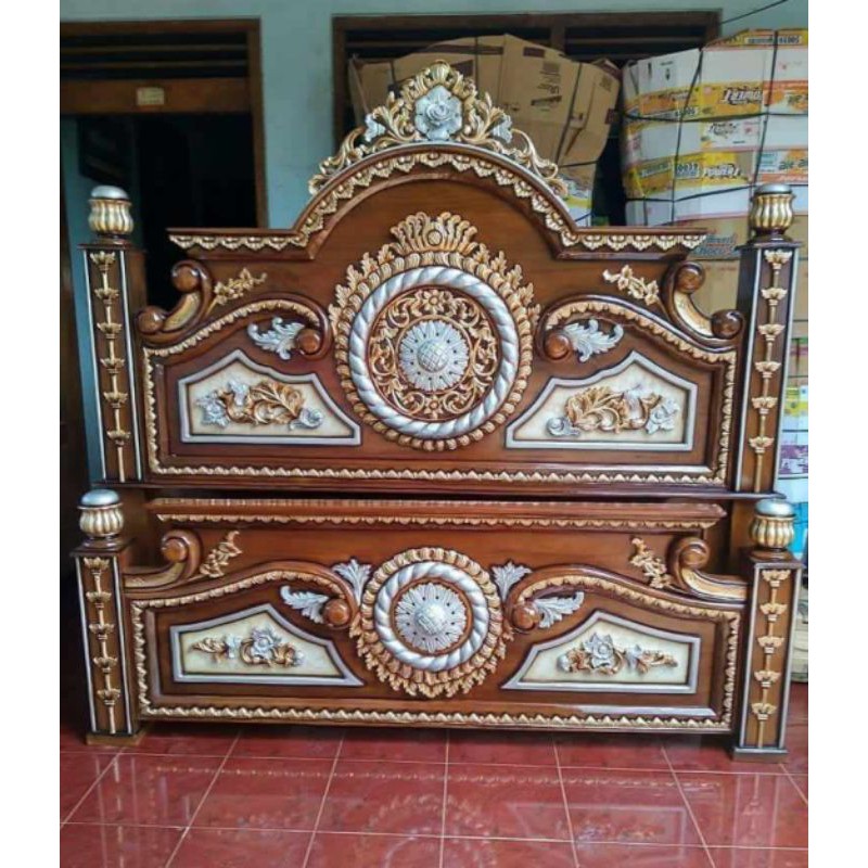 dipan tempat tidur jati termurah - dipan gong - dipan ukiran Jepara