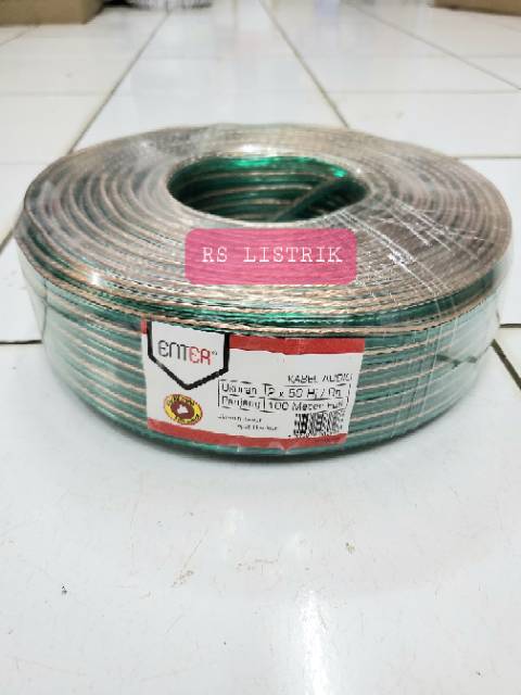 kabel audio-kabel transparan-kabel transparant-kabel bening 2x50