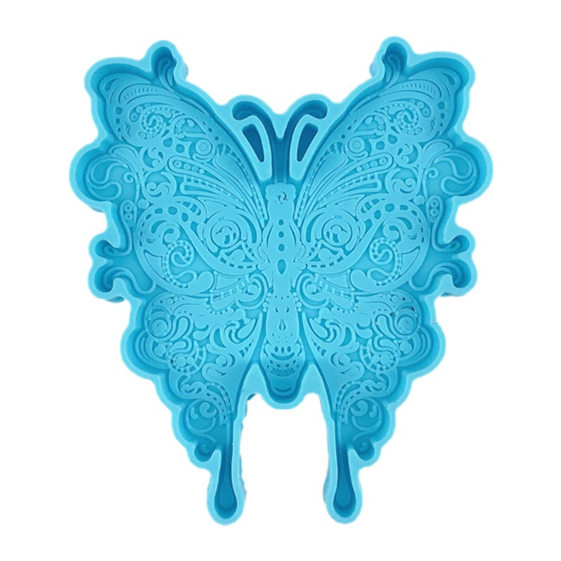 Glitter Creative Butterfly Coaster Epoxy Resin Mold Cup Mat Silicone Mould DIY Handmade Crafts Home Decoration Casting Tools