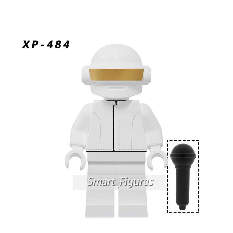 Mainan Balok Bangunan Mini Figure Daft Punk Prancis Band Musik Menari KT1063 Untuk Koleksi Hadiah